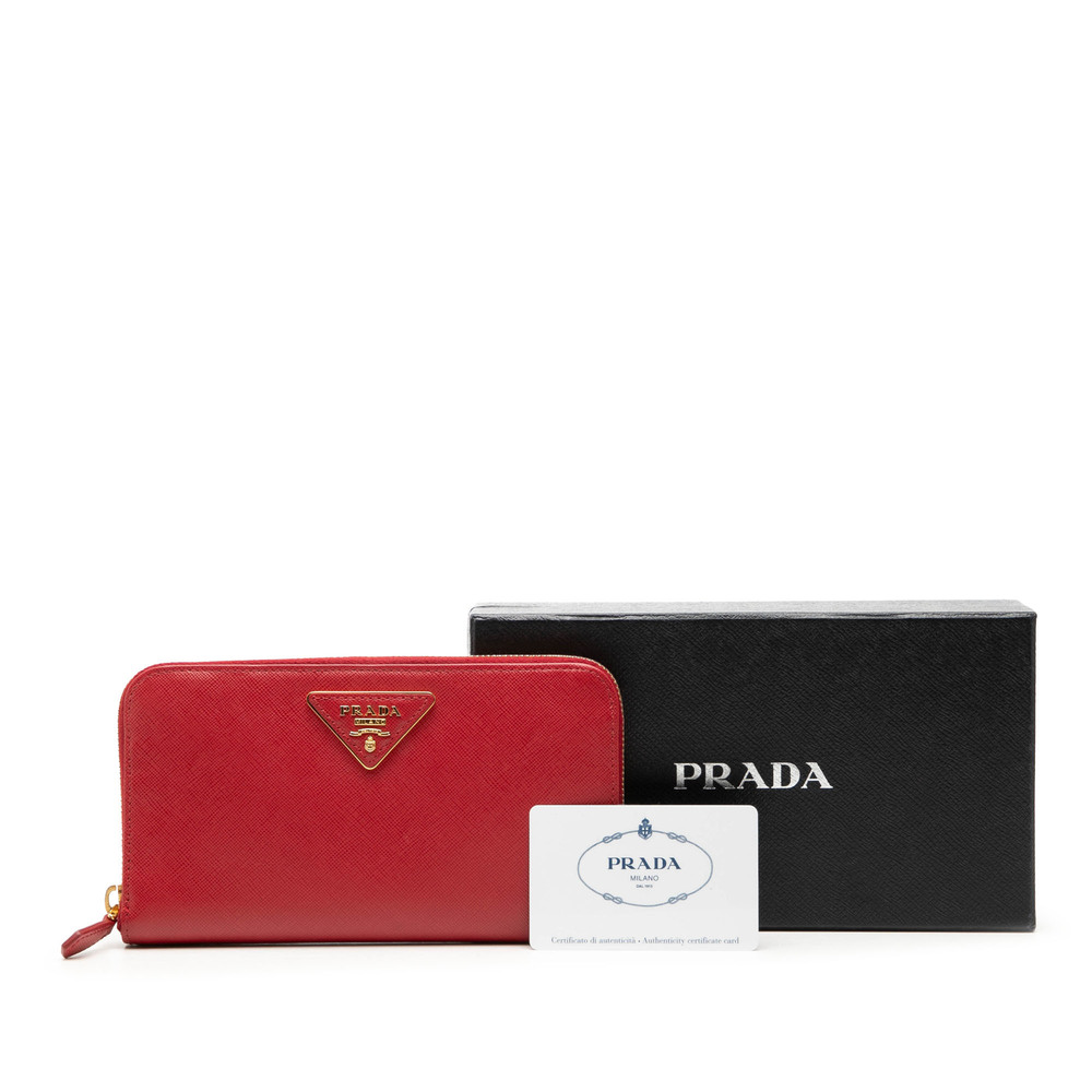 Pre-Loved Prada Saffiano Zip Around Long Wallet - Picture 7 of 7